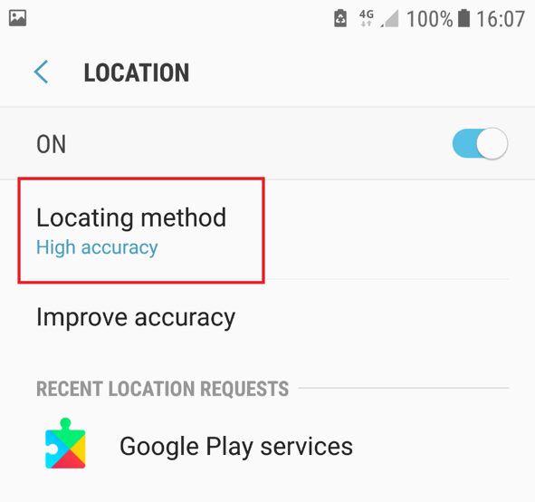 Step 4 - Select Locating method