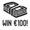 Scratch Card Win 100 Euro Symbol