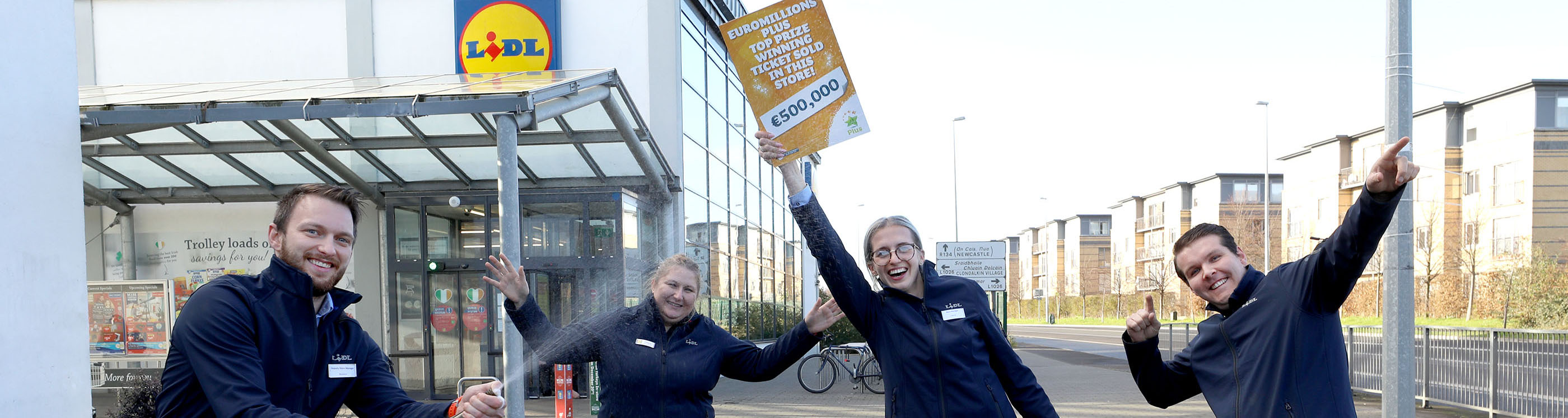 A Dublin family who claimed a €500,000 EuroMillions Plus top prize win with a ticket they purchased from Lidl in Clondalkin, Dublin 