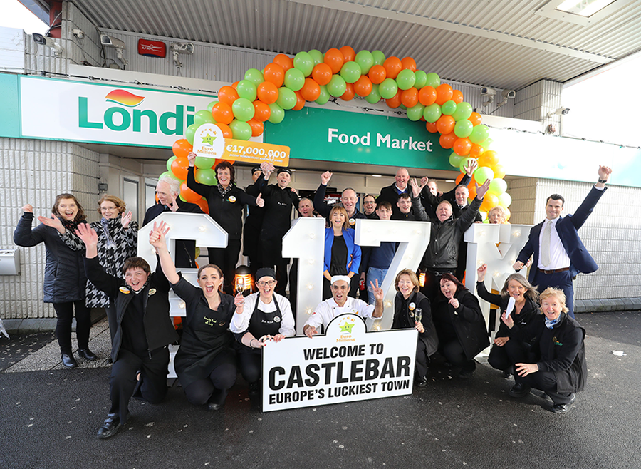 Castlebar - Europe's Luckiest Town EuroMillions Win at Londis