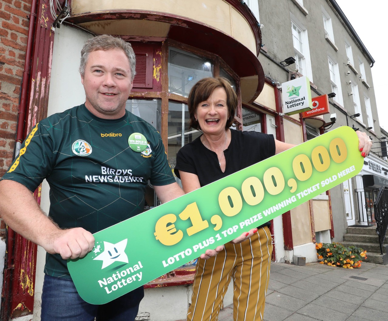 Carrickmacross Co Monaghan shop sell Lotto Plus 1 winning ticket 